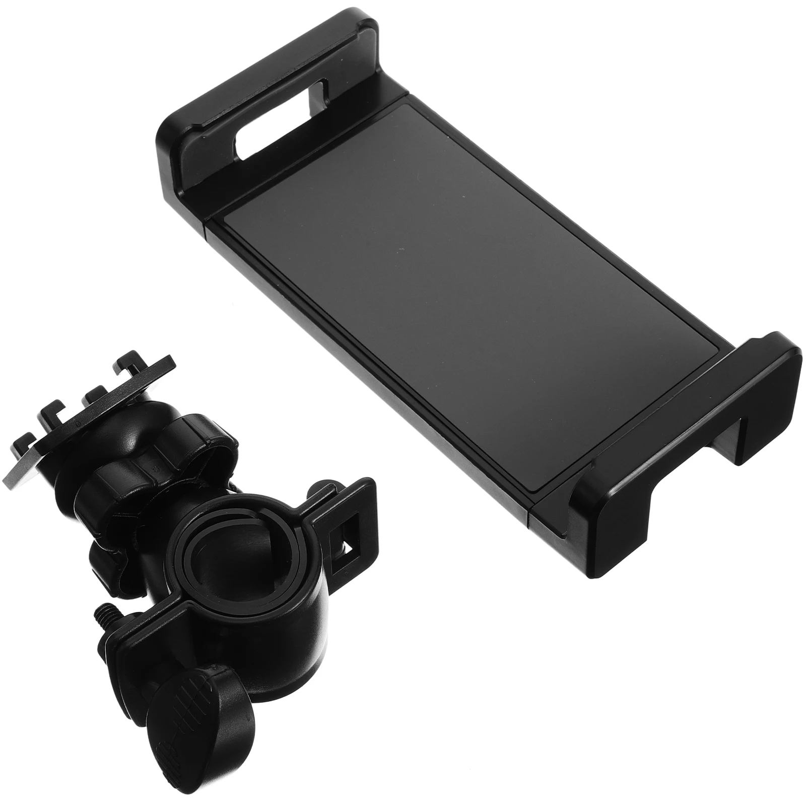 

Tablet Stand Bike Phone Mount Black Plastic Fitness Accessories Treadmill Stroller Universal Design Hands-Free Exercise