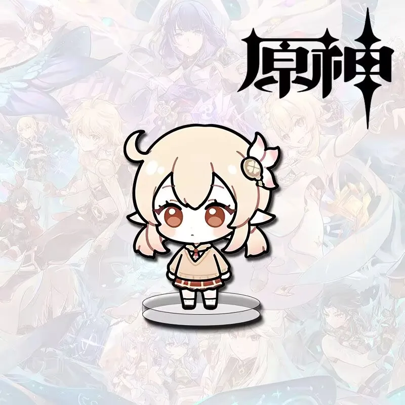 A Q-version poster of the "Genshin Impact" merchandise featuring "Funina, Yachiko, Keiharu, Kuri" book desk decoration