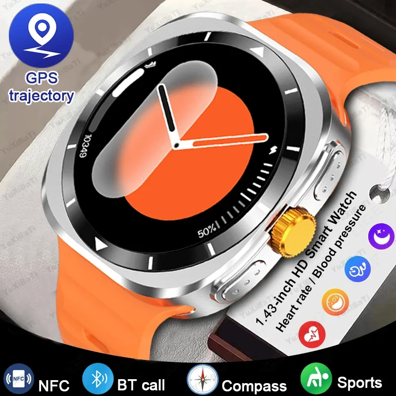 Orologio 7 Ultra GPS NFC Bussola Smart Watch Uomo AMOLED 466*466 Orologio 6 Smartwatch sportivo all'aria aperta aggiornato