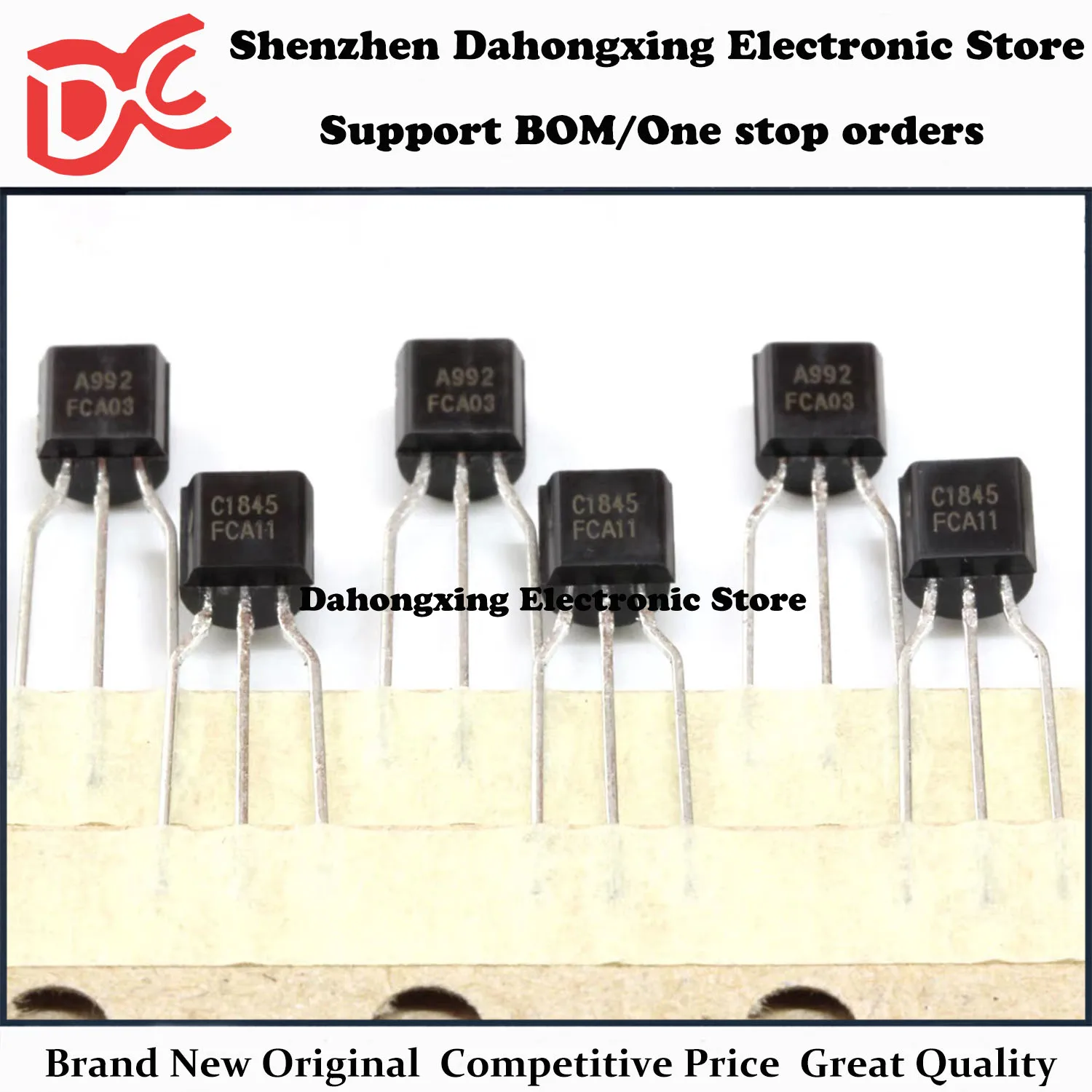 New Original 20Pairs A992 KSA992FTA 2SA992 + C1845 KCS1845FTA 2SC1845 TO-92 Transistor Great Quality