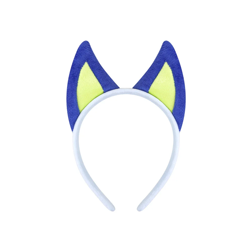 Novelty Halloween Animal Ears and Tail Set Holiday Masquerade Headband Nose Tail Bow Tie Dog Cosplay Costume for Kids and Adults