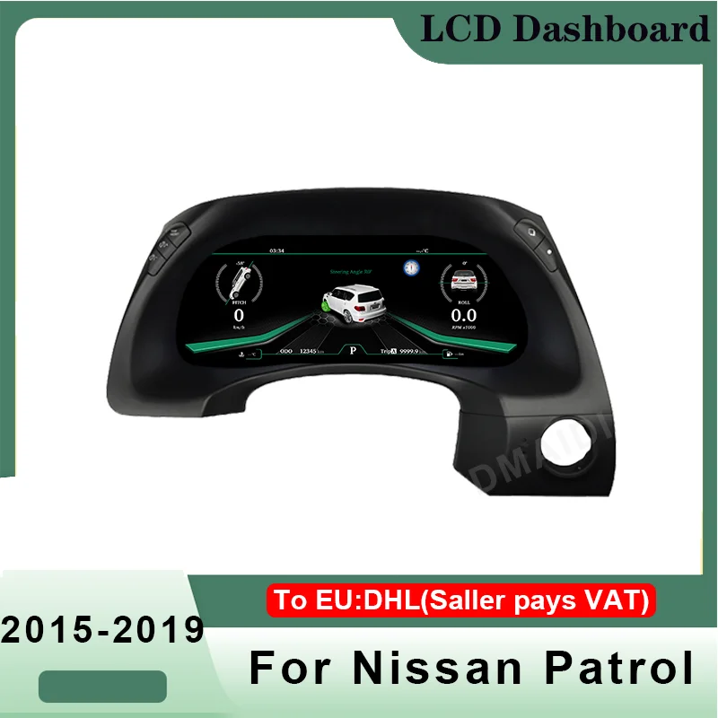 

2023 Digital Cluster Virtual Cockpit For Nissan Patrol 2015-2019 Car Multimedia Player Dashboard Speed Meter Car Radio