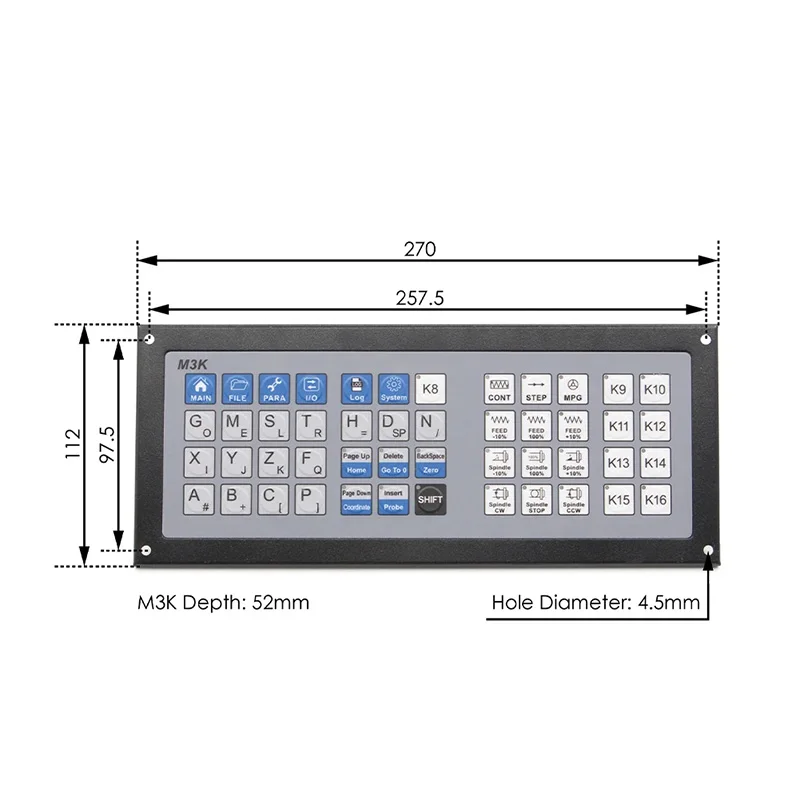 NIEUW Ddcs-exper 3/4/5 Axis Cnc-systeem, motorcontrollerkit +z Axis Probe +3d Edge Finder + nieuwste uitgebreide toetsenbord +mpg+75w24v