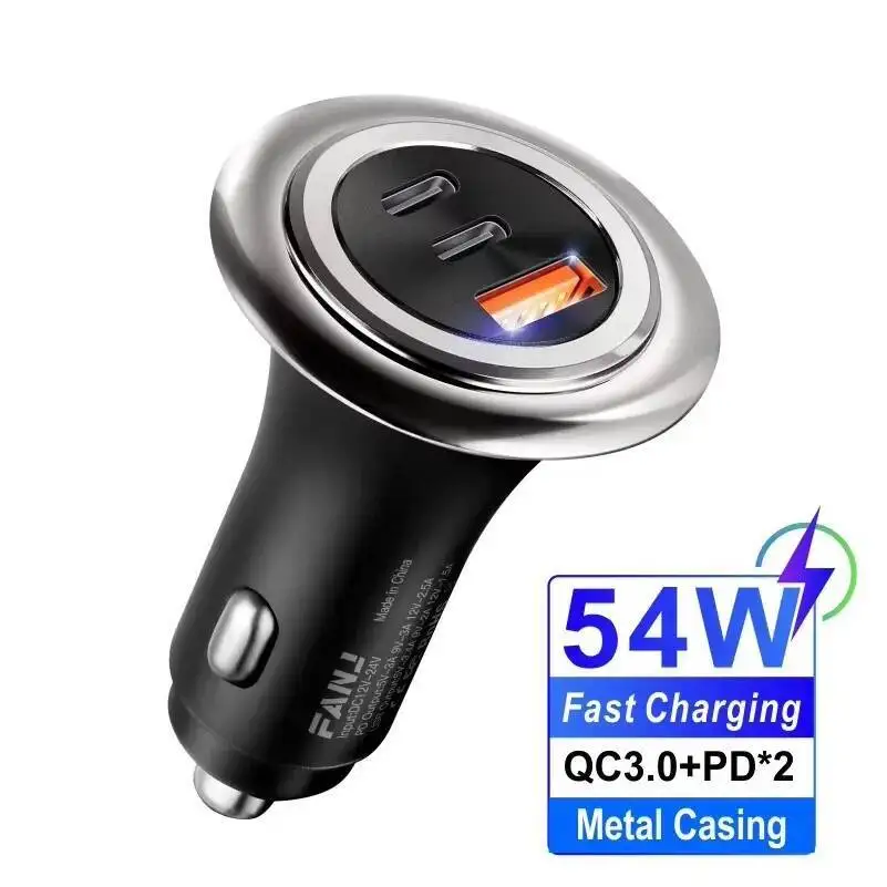 

QC 3.0 Fast Charging PD Charger USB Type C Car Phone Adapter For Iphone 13 12 Xiaomi Huawei Samsun