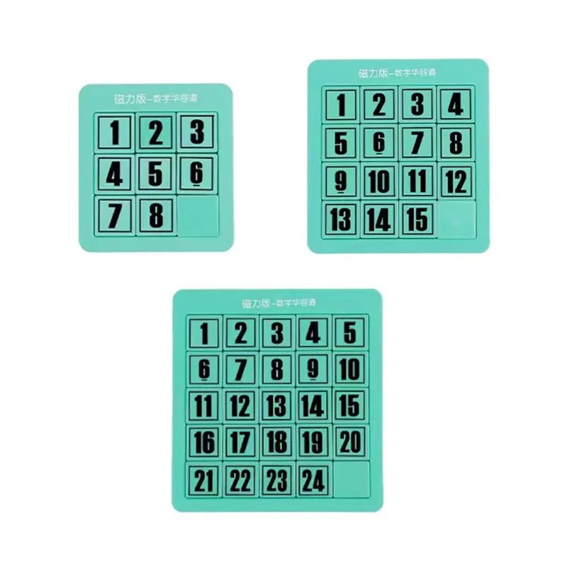 New Magnetic Board Digital Sliding Puzzle Klotski Chessboard Math Puzzle Top Brain Training Decompression Appliance Gift