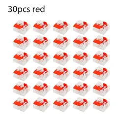 30 Pcs 32A Wire Connectors Compact Splice Connectors Quick Cable Connectors Light Terminal Connections