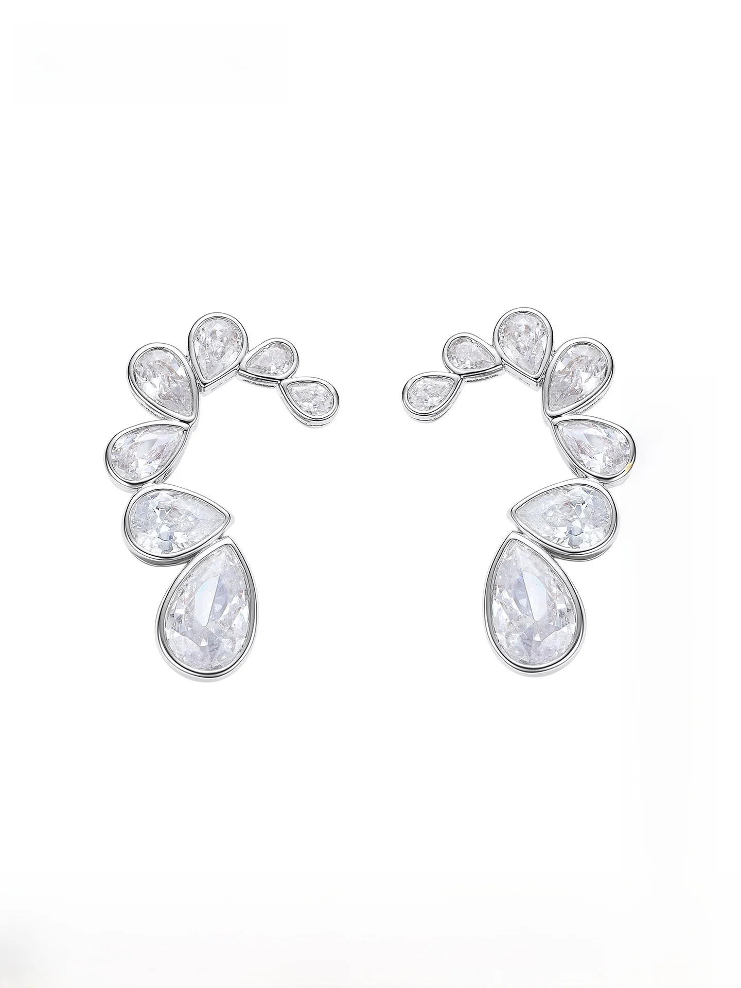 

Nana Jacqueline Heart Shaped Waterdrop Earrings Women's Fashion Jewelry Birthday Gift Original Design Brass Material