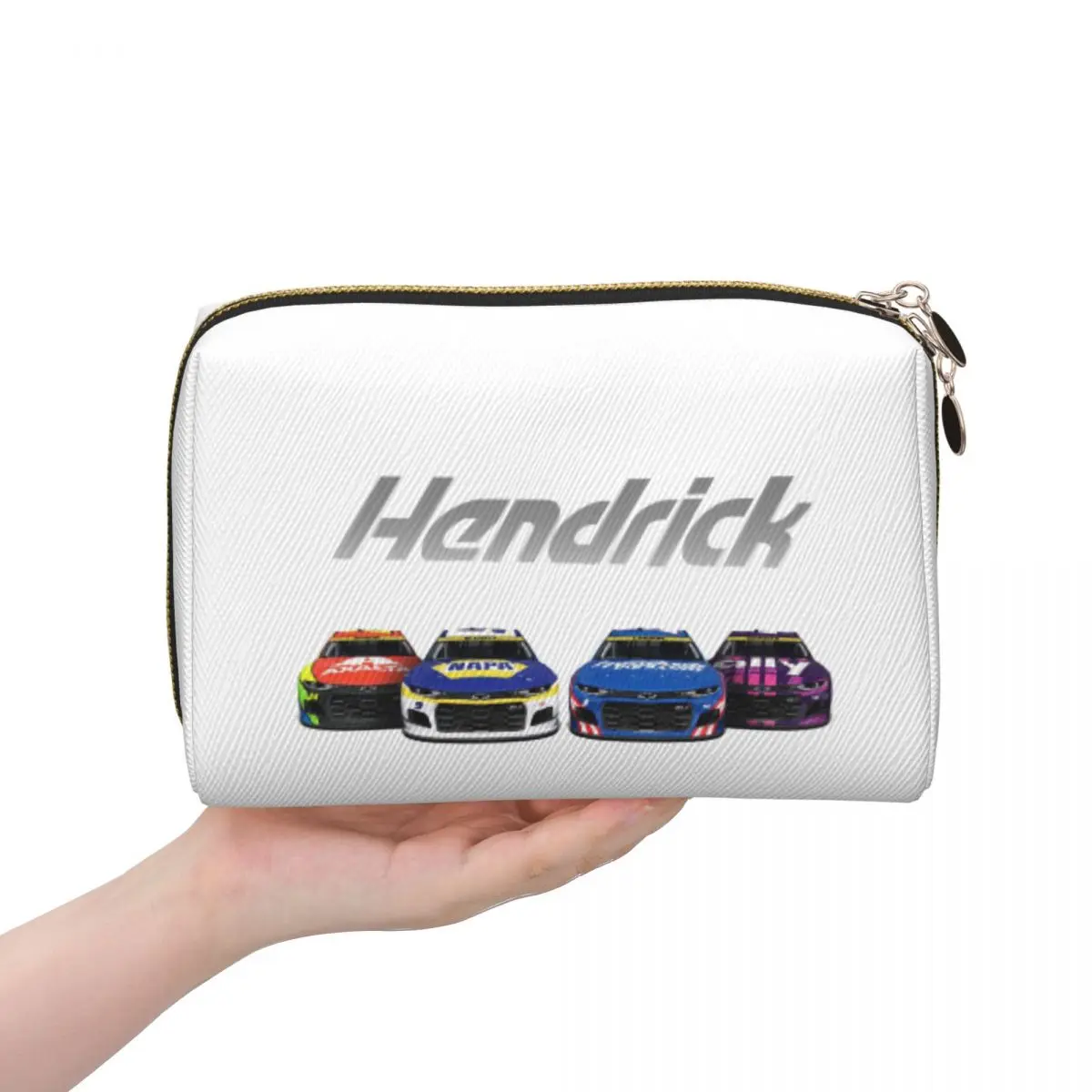 Hendrick Motorsports 2021 Playoffs Edition Women Cosmetic Bags Travel Makeup Organizer Pouch Toiletry Storage Dopp Kit Box