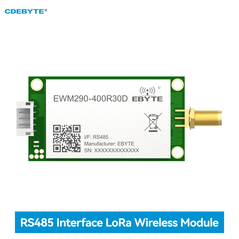 

ChirpIoT™ 433MHz RS485 Wireless Module CDEBYTE EWM290-400R30D 30dbm Spread Spectrum PAN3060 Support AT Command 5KM Distance