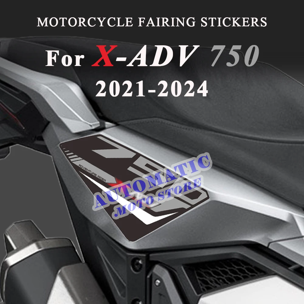 Red/Black/Grey Motorcycle Rear Fairing Protection Sticker for X-ADV 750 2023 Waterproof Decal For Honda XADV X ADV750 2021-2024