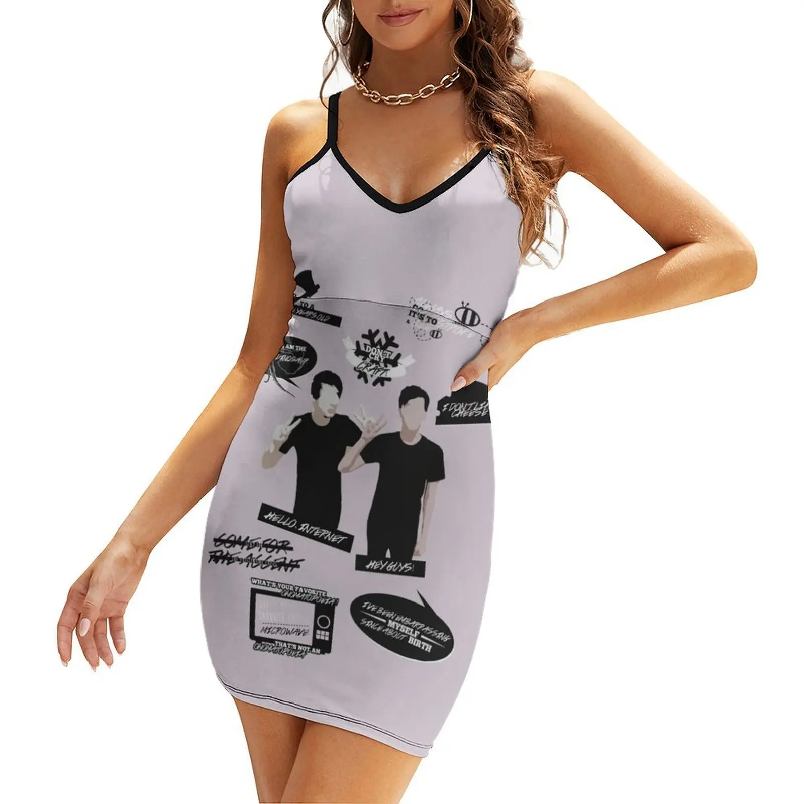 

Dan & Phil - Quotes Sling Dress dresses summer summer woman dress 2025 cute dress summer dresses for women 2025