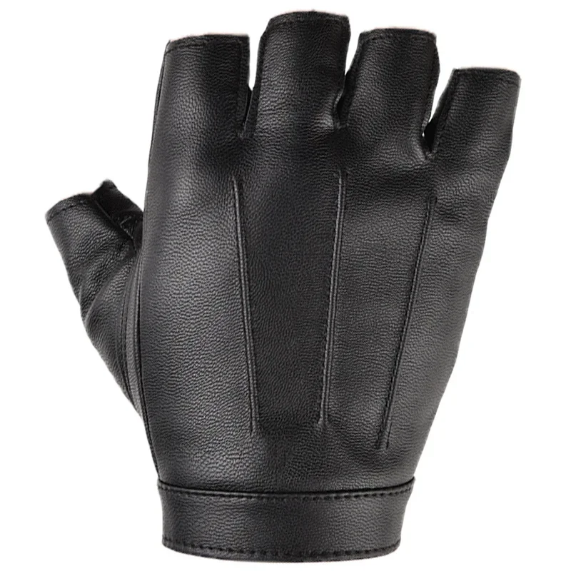 Motorbike Cycling Gloves Men Leather Half Finger Gloves Motorcycle Breathable Women Bicycle Touch Screen Alpine MTB  Fitness