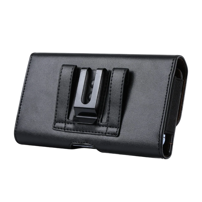 U75B Stylish Leather Waist with 2 Card Slot & Secure Belt Strong Leather Waist Pack for S26