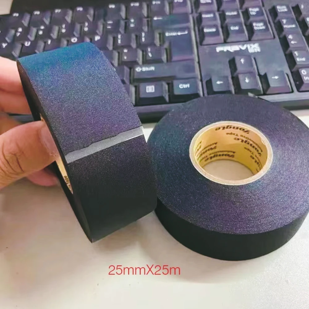 

19mmX25M/25mm X25M nueva herramienta de reparación de abolladuras gancho cinta y PDR negro piezas de reparación automotriz adhes