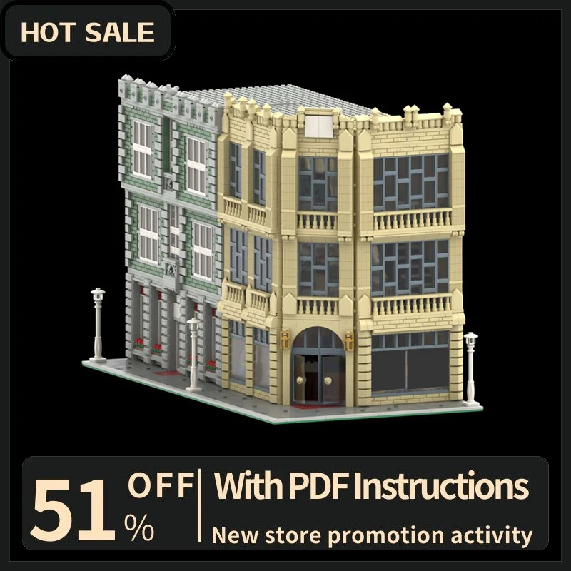 

New 5046Pcs City Hot Selling Street View Moc Modular Department Store Model Building Blocks Diy Creative Ideas Kids Toys Gifts