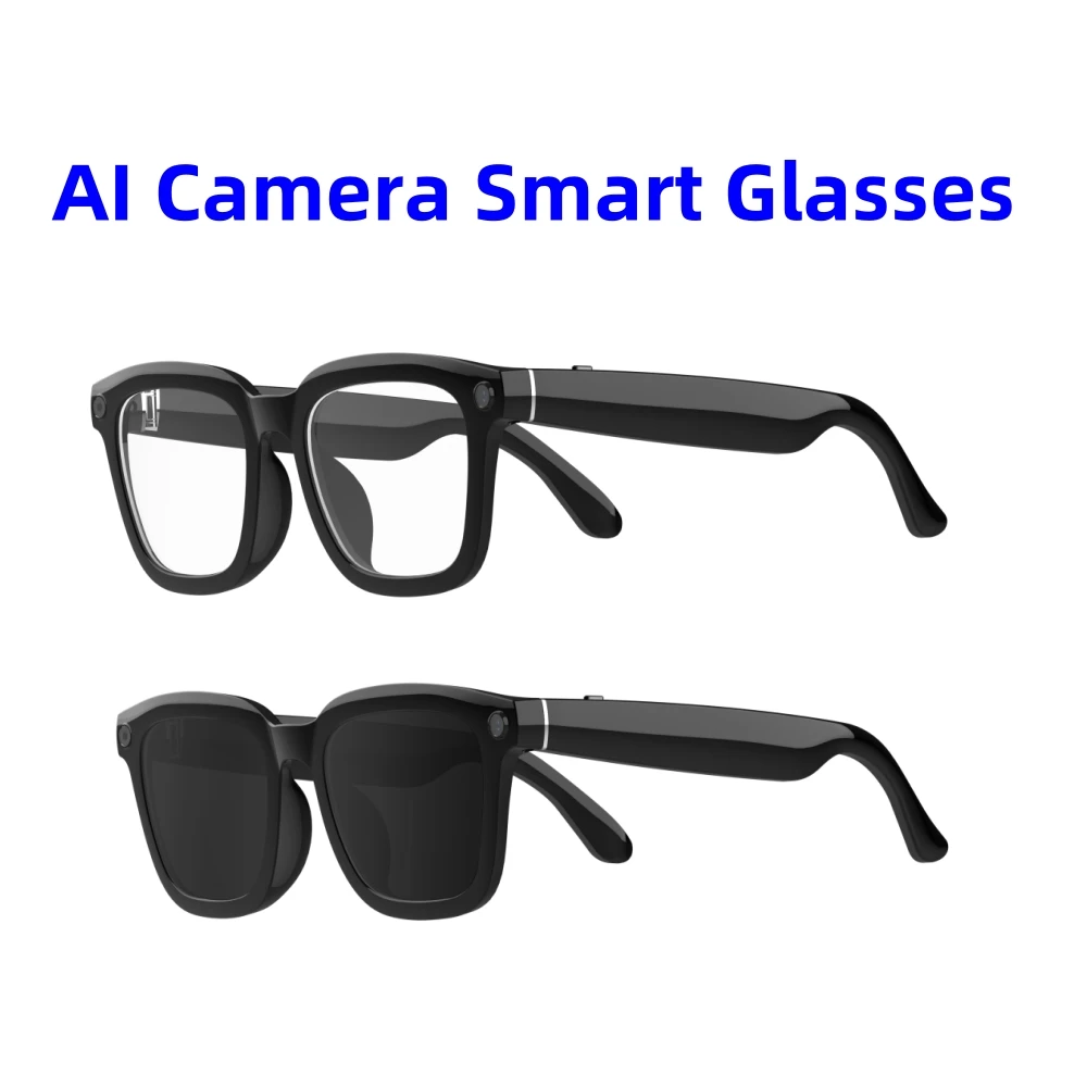 AI High Level Smart Glasses Wireless Real-Time Translation Glasses with AI Photography Voice Calls Music Playback Versatile
