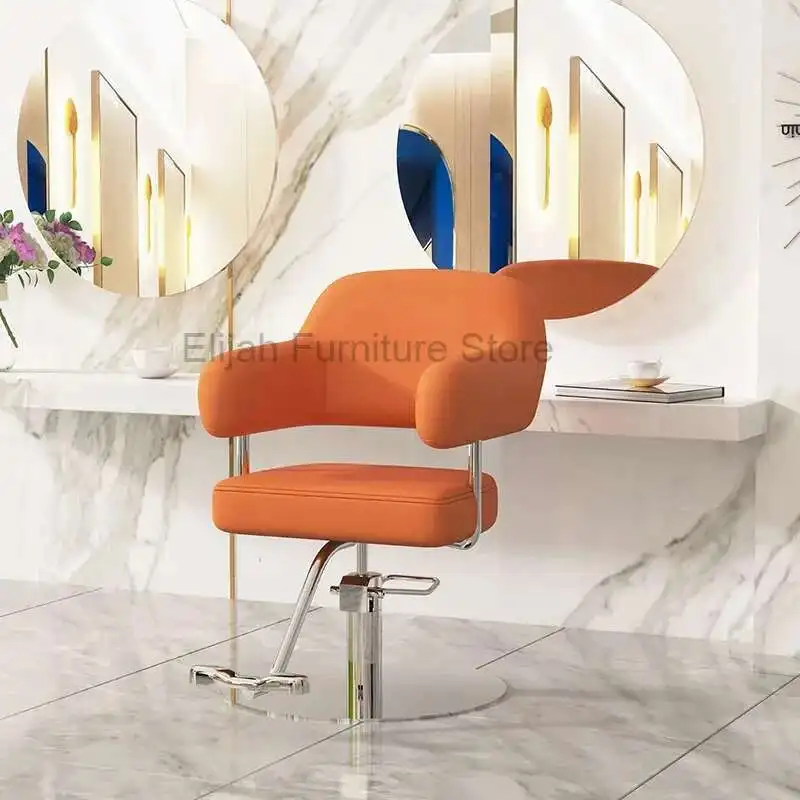 Silla de barbero profesional, estilo moderno y Simple, silla de peluquero para teñir el cabello, muebles de salón de lujo cómodos Sedie FYBC