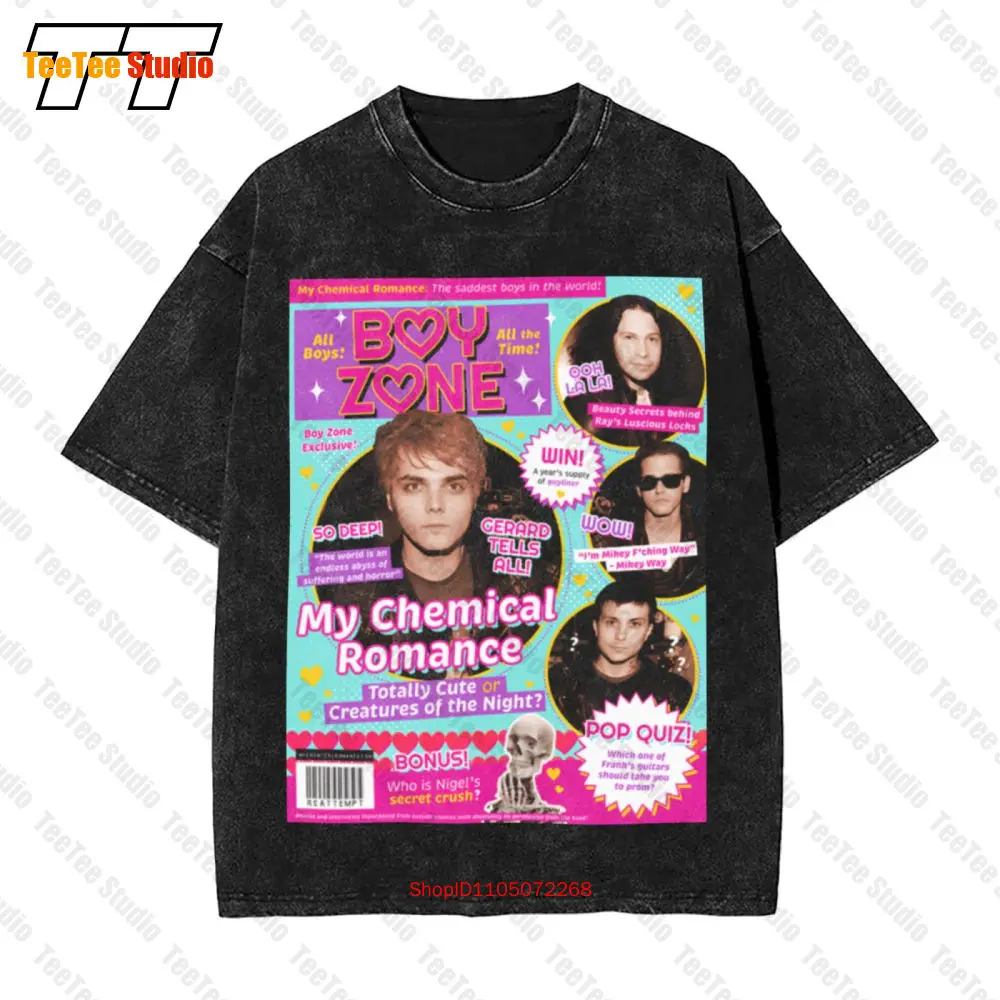 

Официальная винтажная футболка большого размера My Chemical Romance Boy Zone Tour 2022, Xl VDVI
