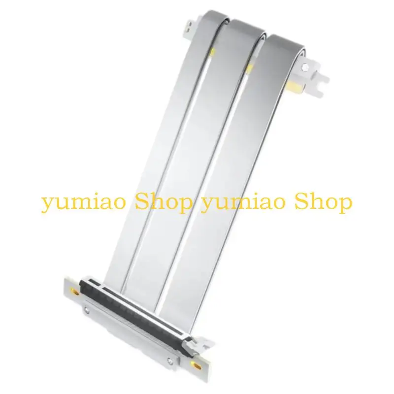 587B PCIe 5.0 High Bandwidth Extension Cable Gold Plate Connectors for Mini ITX and Vertical GPU Mount