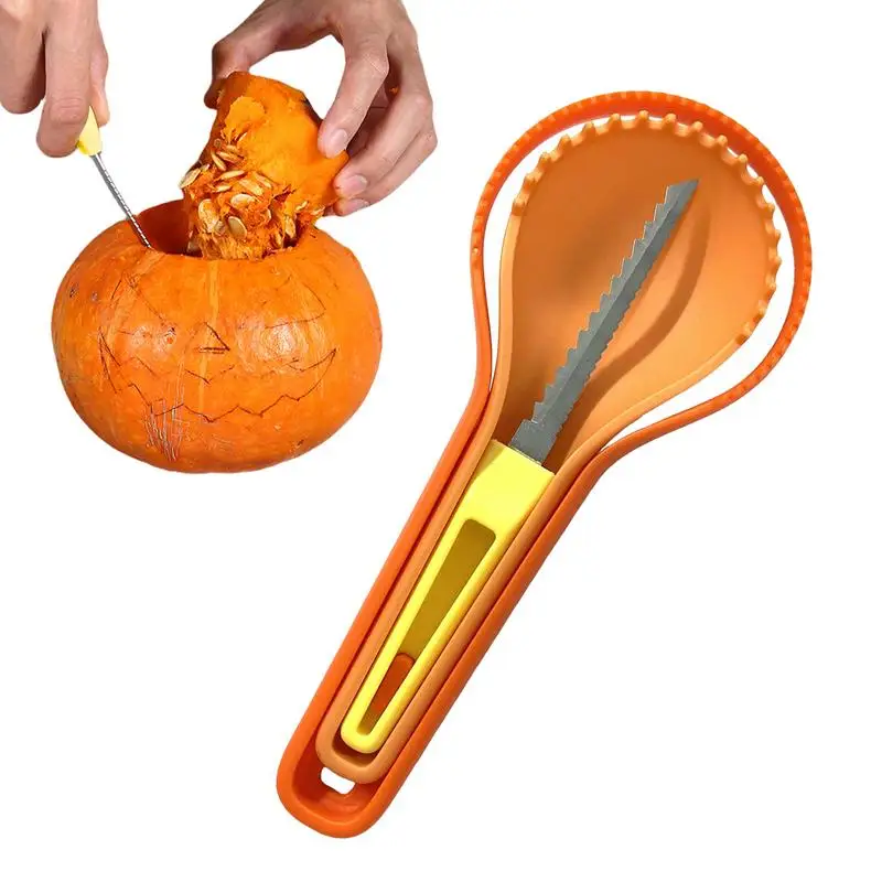 Pumpkin Carving Tools Fruit Whittling Tools Stacking Nesting Pumpkin Tool Set Multifunctional Pumpkin Cutting Supplies for Kids