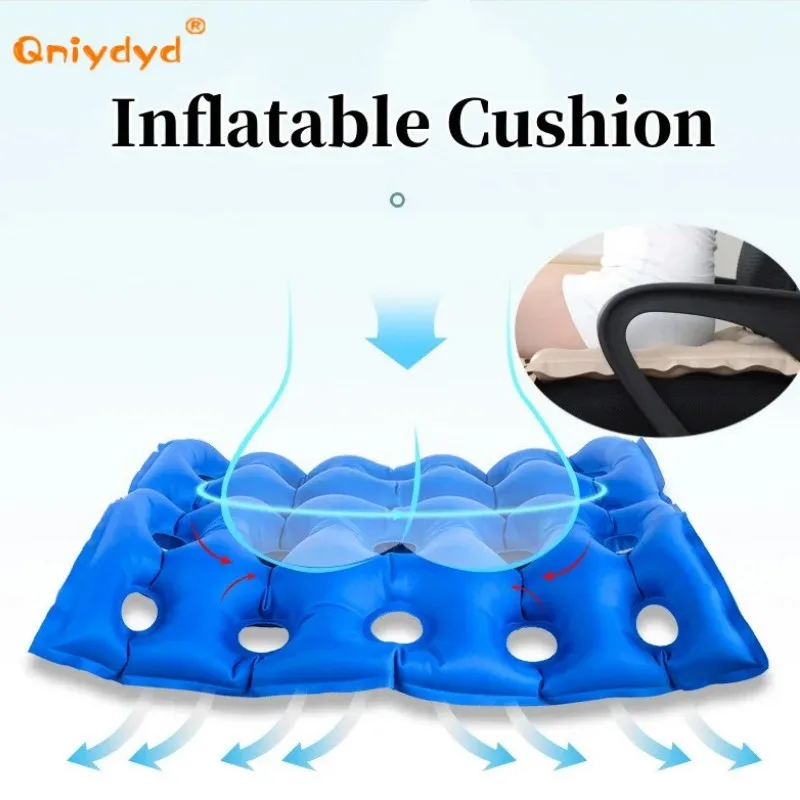 Inflatable Cushion Elderly Anti Bedsore Decubitus Wheelchair Seat Cushions Anti-Hemorrhoids Office Seat Cushion of Pvc Material