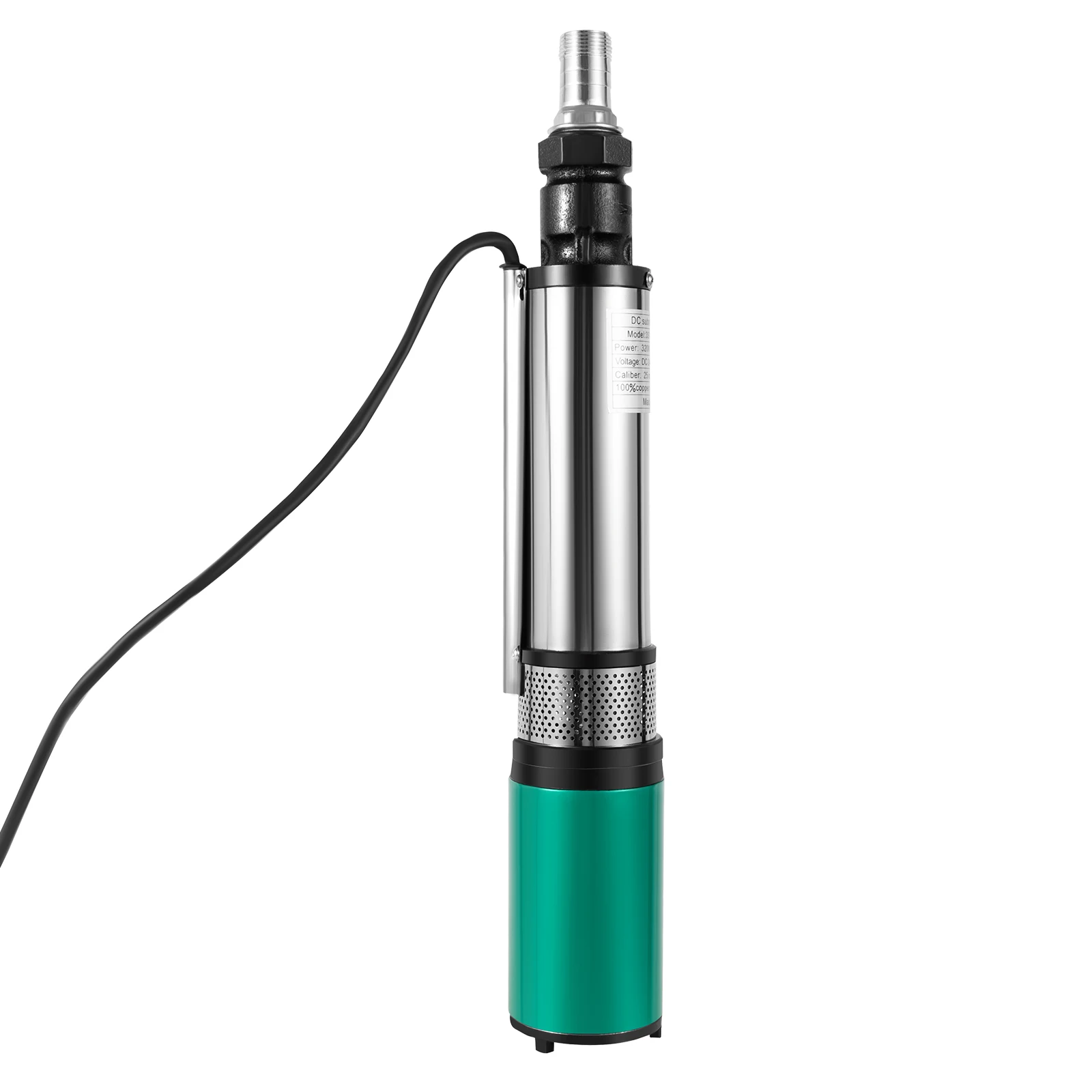 

Насос для глубоких скважин, 320 Вт, 3 м3/ч, 25 м/82 фута, водяной насос, 4 * импульсники, электрический насос для скважин, насос из нержавеющей стали для орошения водоснабжения