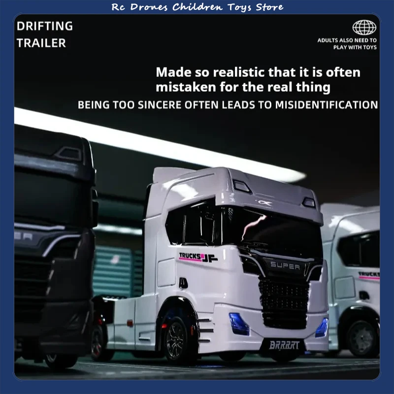 

1:43 Ask Nanfeng Scale Rc Drift Car With Gyroscope Boys Gift Semi-Trailer Truck Full Proportion Compact Remote Control Vehicle