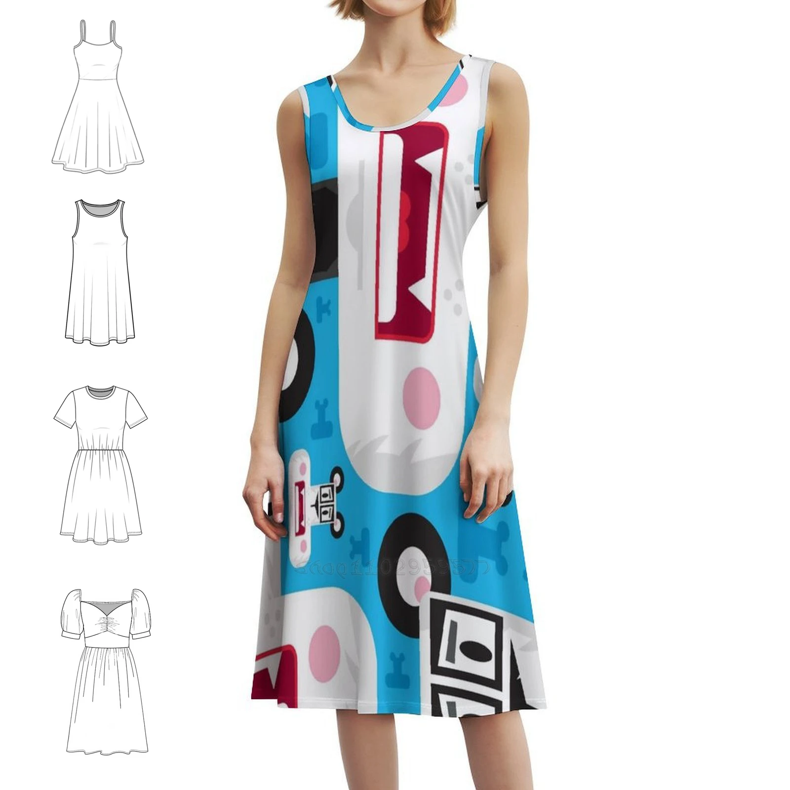 

Женское уличное праздничное платье с милым мультяшным медведем панды, модная клубная одежда с принтом для женщин, панда, медведь, панда, мультяшная панда