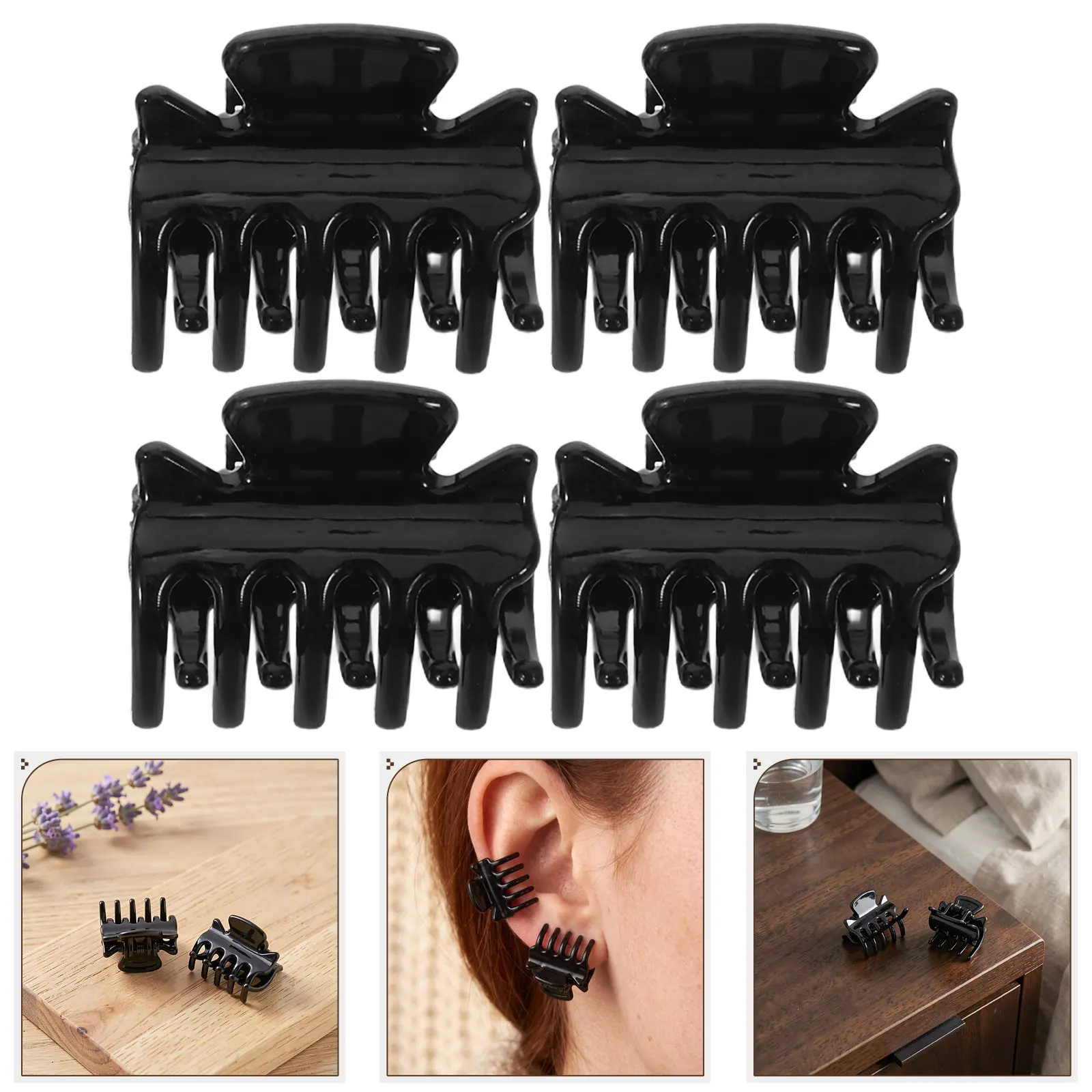 18Pcs Ear Acupressure Clip Black Precise Acupoint Clamp for Pain Relief Ear Massage Therapy Tool Acupressure Clip for Ears