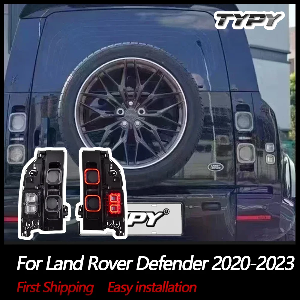

Автомобильные фары TYPY для Land Rover Defender 2020-2023, задний фонарь, светодиодный проектор, задний фонарь, дневные ходовые огни, автомобильные аксессуары