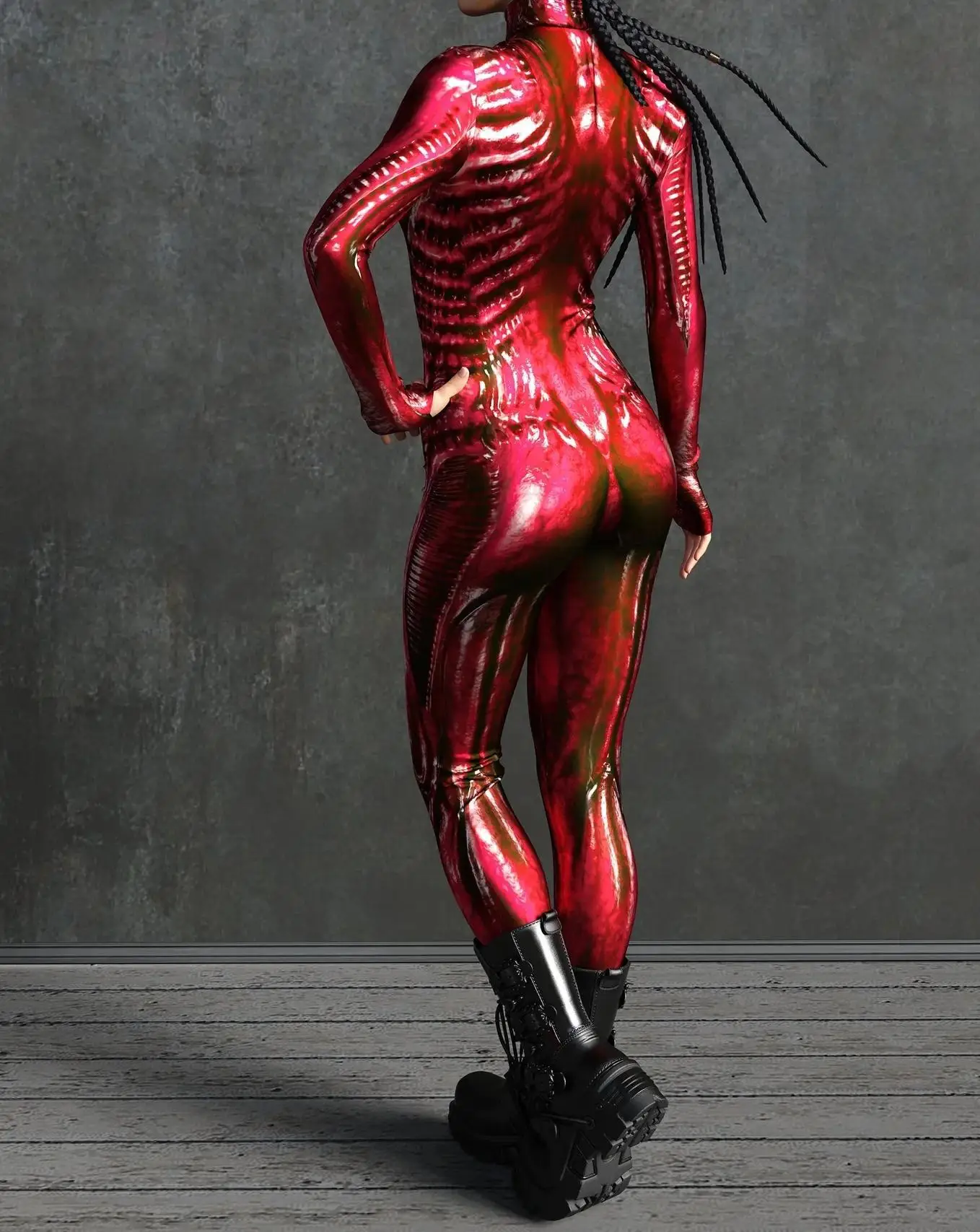 Halloween Anime Horror Spezies Cosplay Jumpsuit Terror Monster Skin Bodysuit Steampunk Party Show Anzug Unisex Rave Zentai – Detail 20
