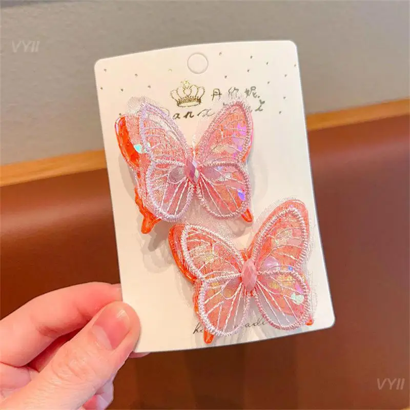 1/2/3PAIRS Cute Hairpin Not Easy To Break Five Colors Butterfly Hairpin Hairstyle Design Sweet Hairpin Comfortable To Wear Cloth