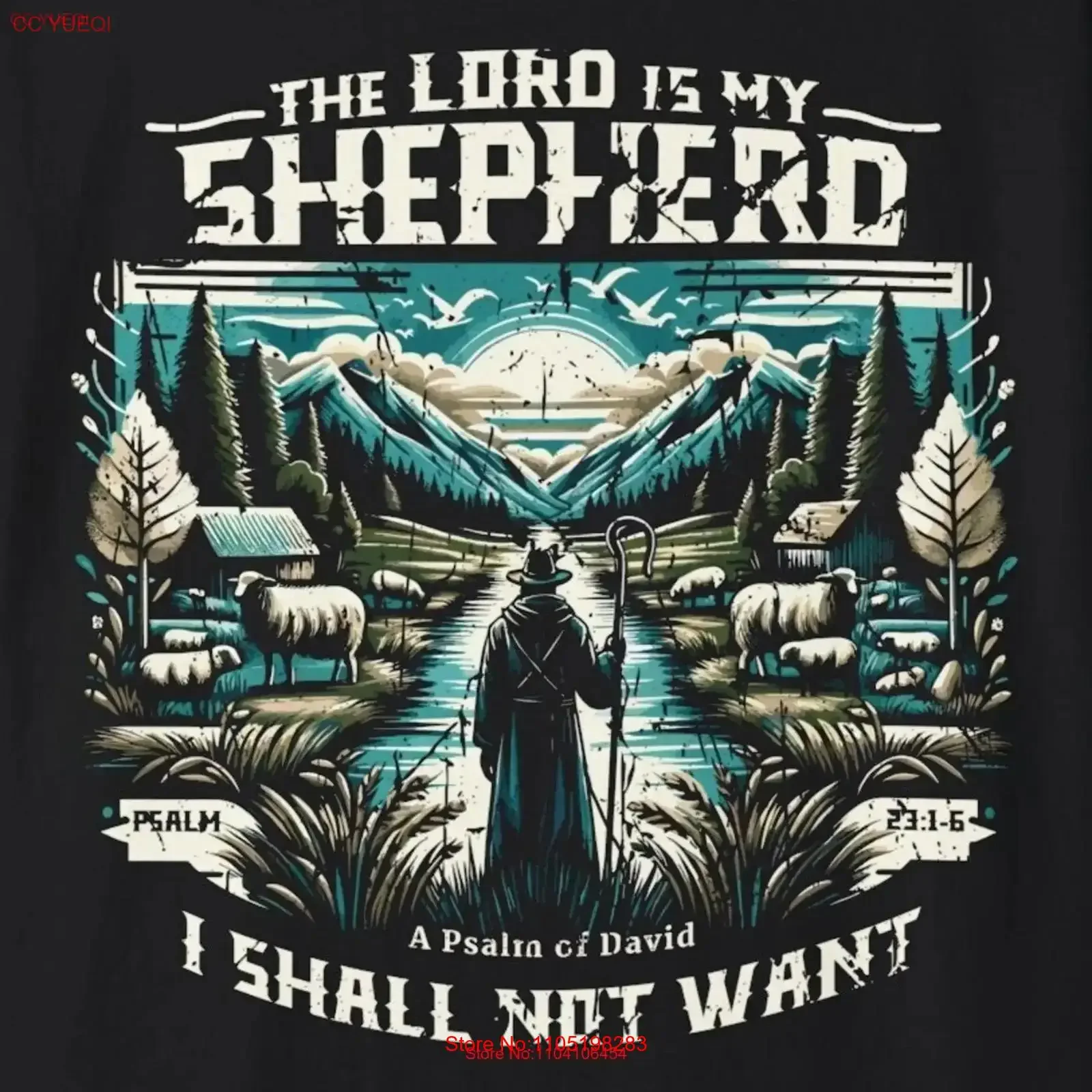 

Современная футболка Psalm 23, винтажная стильная дышащая футболка унисекс с слегка графикой, удобная модная мягкая уличная одежда