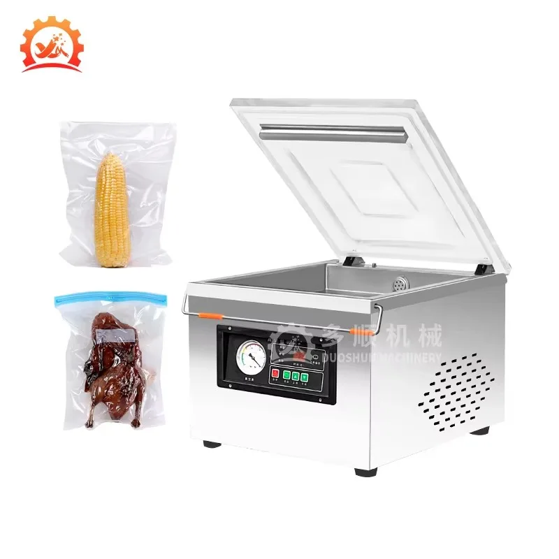 

DZ-300 Mini Kitchen Use Fresh Fish Meat Nuts Grains Vacuum Sealer Machine for Food Packing Storage