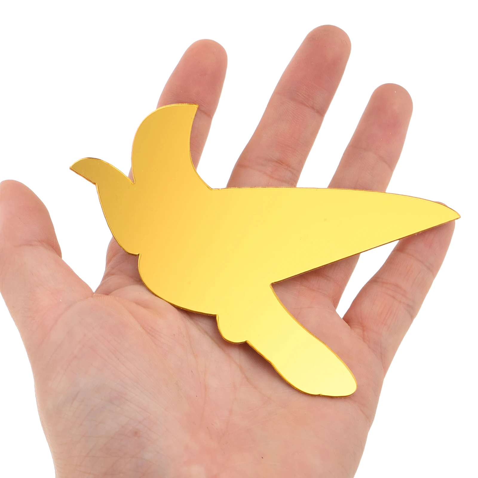 

11Pcs Mirror Wall Decor Flying Bird Acrylic 3D Wall Stickers Self Adhesive Living Room Bedroom Kitchen Office Ornament