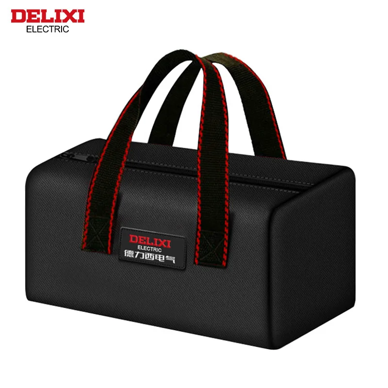 DELIXI ELECTRIC Tool Bag Oxford Cloth Portable Storage Bag, Professional Electrician and Carpenter Repair, Home Storage, HandBag