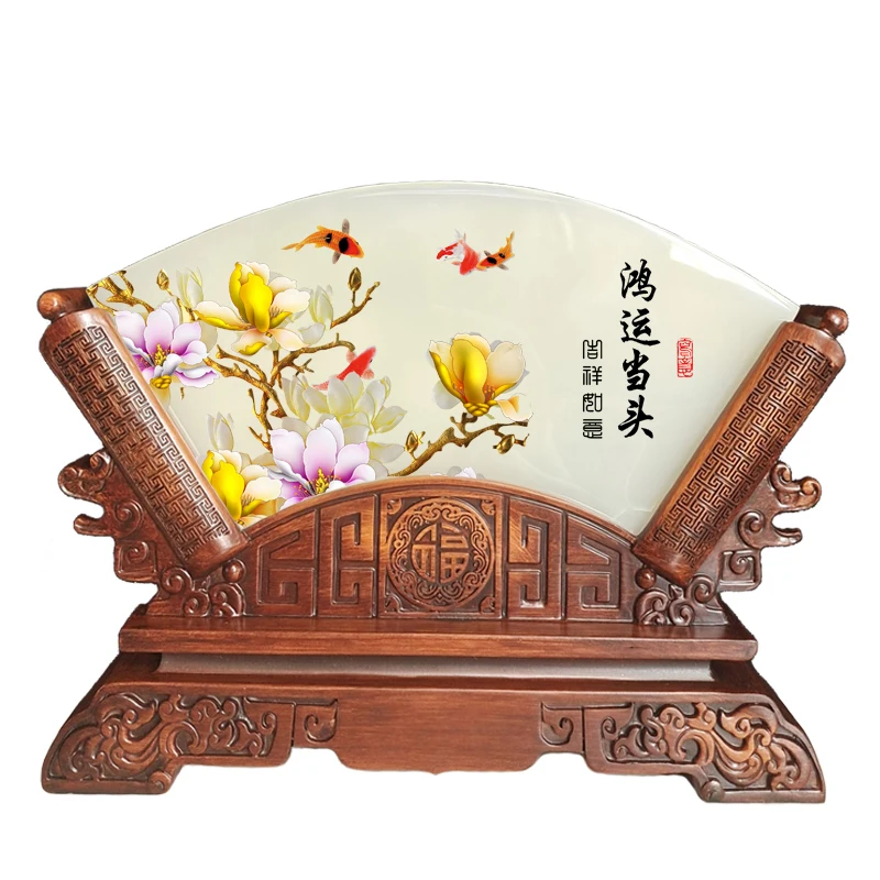 

Home decorations housewarming new home jade ornaments living room entrance wine cabinet crafts delivery