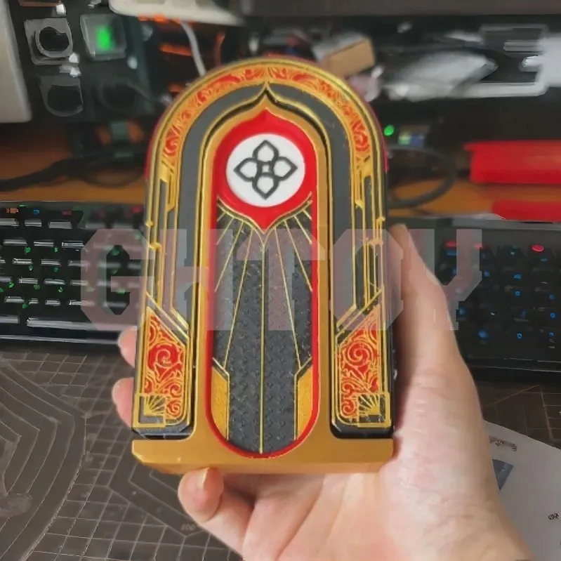 3D Printed Game Card Box Model Tactical Gaming Prop Desktop Display Collectible Gaming Card Case Replica Room Decor Ornament