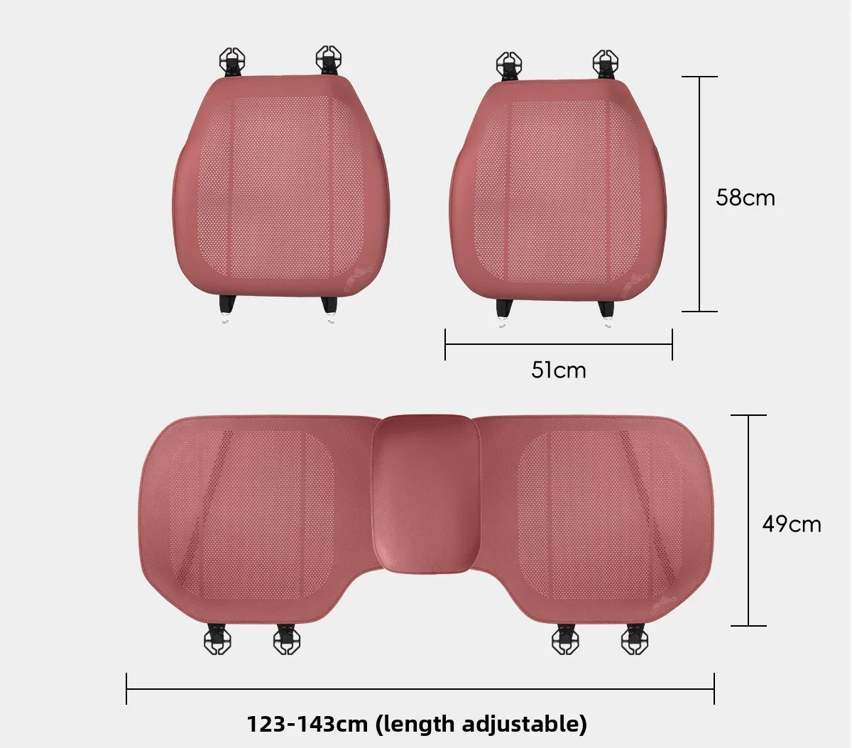 أغطية مقاعد السيارة من الجلد الناعم وسائد مقعد قابلة للتنفس وسادات عالمية لهوندا أكورد CRV HRV سيفيك ‌ ‌ ملحقات HR-V Fit CR-V