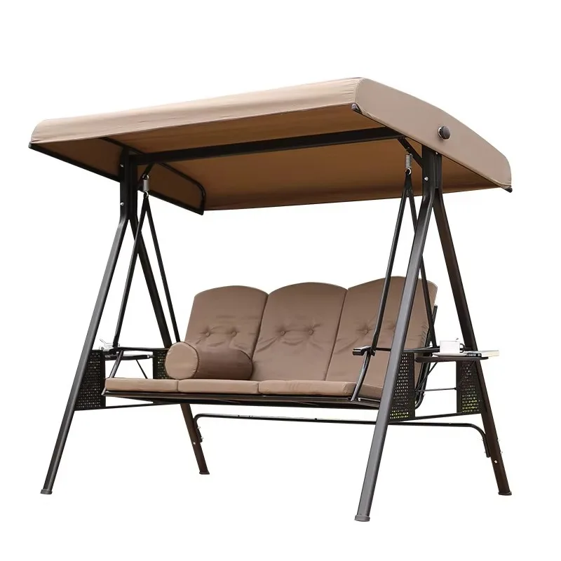 

Современное двухместное подвесное кресло-качели из железа для улицы, балкона, патио, виллы, двора, отеля и сада