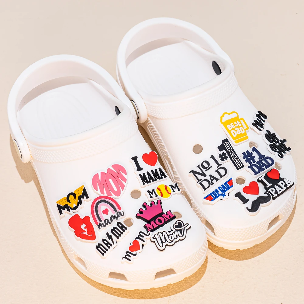 1/50 Stück Schuhanhänger für Familie, Mutter, Baby, Papa, Schuhdekorationen, Anstecknadeln für Frauen, Männer, Kinder, Ornament, Geschenk, Schuhzubehör, Schnalle – Detail 5