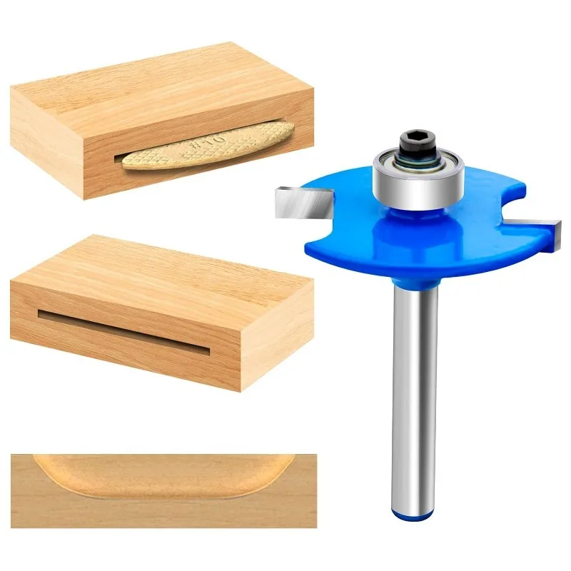 Для 1 шт. 6,35 мм хвостовик Т-образный паз для печенья, слот, фреза для соединения долбежей, фреза высотой 4 мм, обработка древесины
