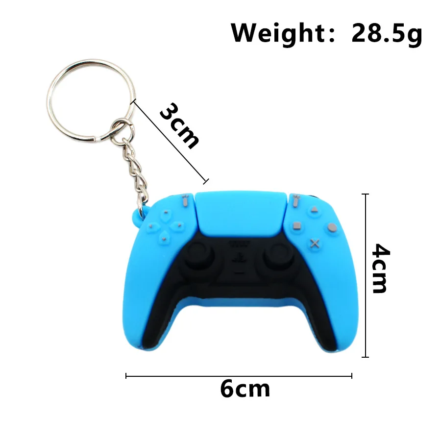 Simulation Game Console Controller Model Keychains Mini PS5 XBOX Game Play Series Pvc Pendant for Men Women Key Ring Toys Gifts