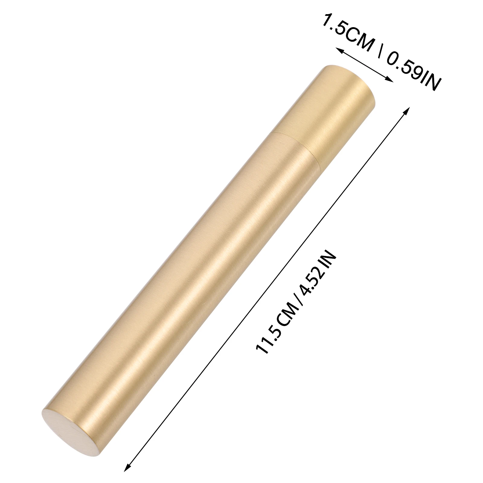 

Copper Incense Stick Tube Waterproof Storage Box for Sticks Aromatherapy Metal Travel Holder Container