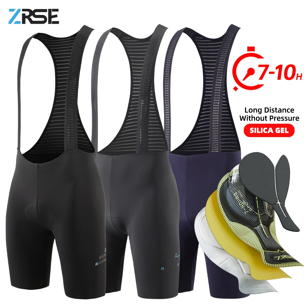 Cuissard de cyclisme ZRSE pour homme – Short de vélo professionnel VTT et route avec coussinets haute densité 7H pour longues distances – Nouveauté