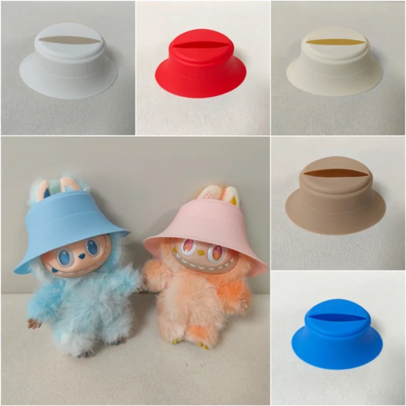 

Solid Color High-Top Open-Cap Bucket Hats Clothes Accessories for 1517cm 1st3rd Gen LABUBU Comfortable Vacation Style