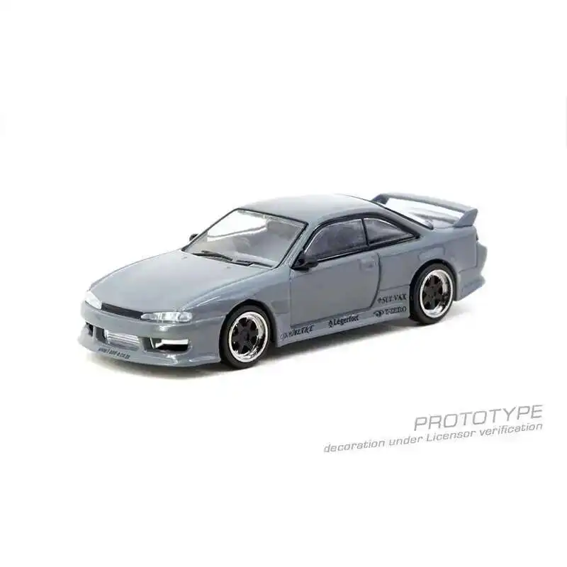 مجموعة نماذج سيارة TW VERTEX Silvia S14 1:64 باللون الرمادي من مجموعة ألعاب Tarmac Works #6
