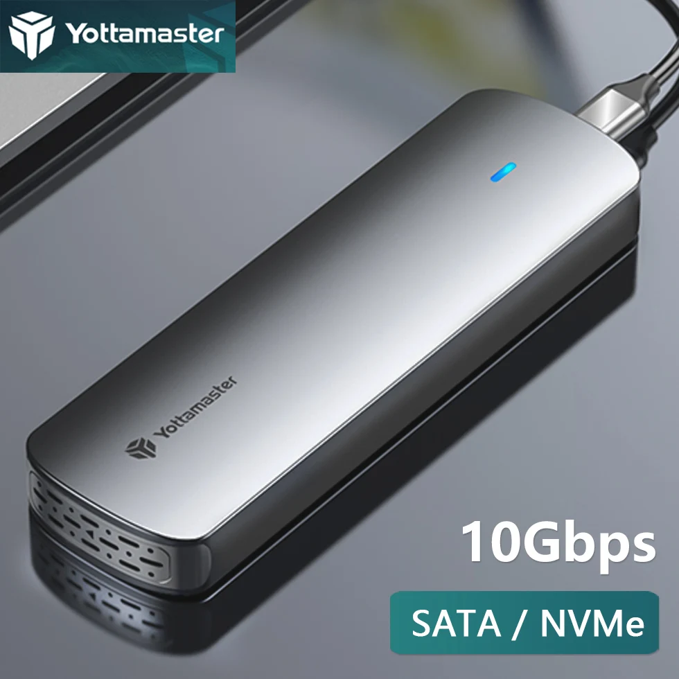 Yottamaster-M.2 ngff nvmeエンクロージャー,リジッド,USB 3.0,コンピューター,ラップトップ用