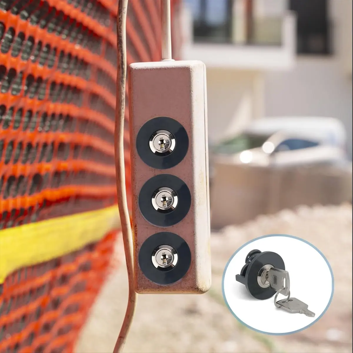 ABPP Socket Lock, Lockable Socket,4pcs Sockets Child Lock, Socket Protection, Child Lock, Widely Used Indoors and Outdoors