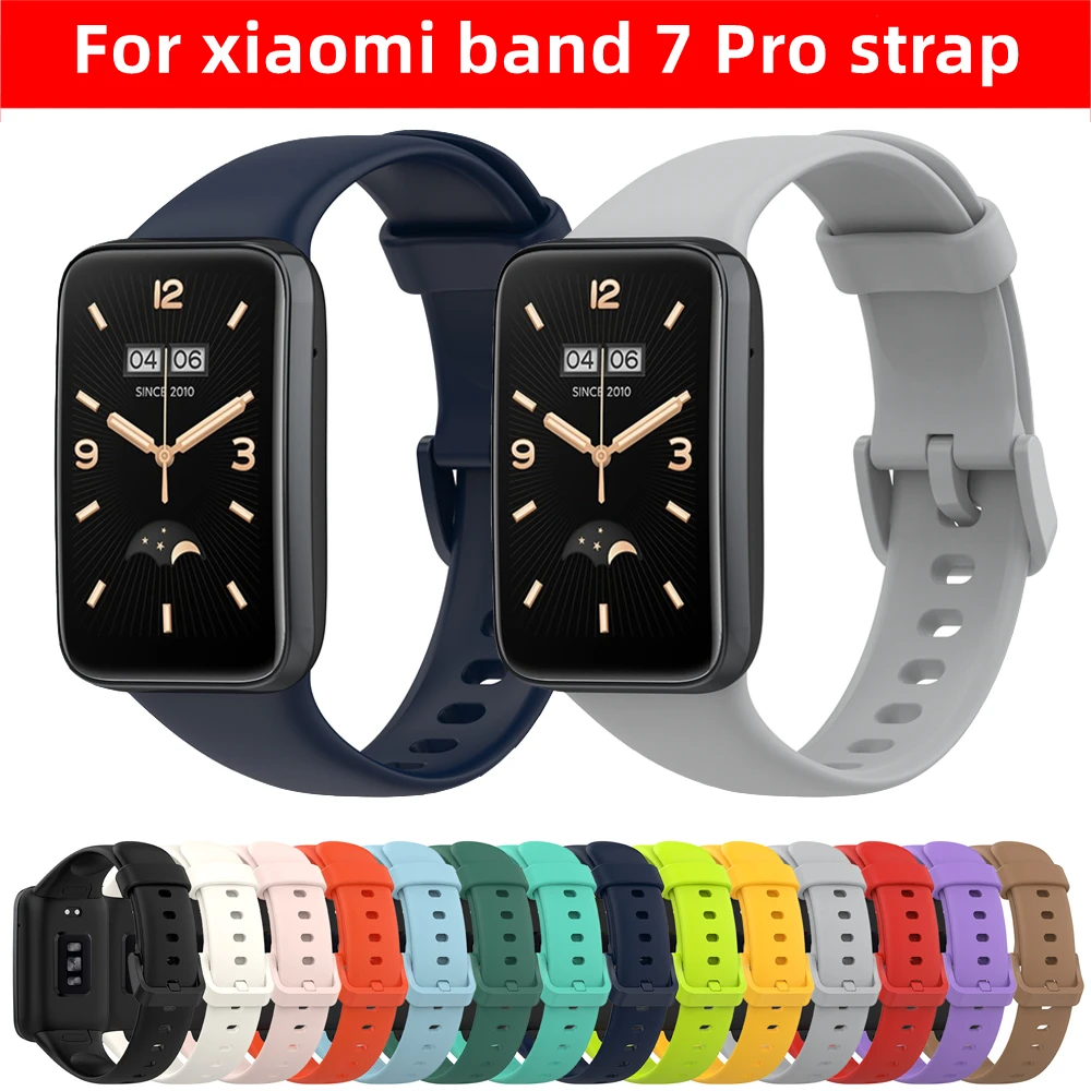 

strap For latest xiaomi mi band 7 Pro Silicone Bracelet Strap For xiaomi band Mi7 pro Silicone sport wristband for Mi7 pro band